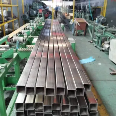 Tubo rettangolare in acciaio inox AISI ASTM senza saldatura zincato 201/304/310/316/316L/321/904/2205/2507 laminato a caldo trafilato a freddo resistente alla corrosione