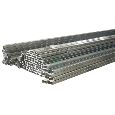 Tubo perforato quadrato in acciaio zincato Profilo in acciaio ASTM quadrato MS Tubo zincato Squar tubo
