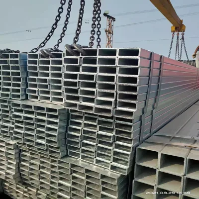 Q195 Q235 S235 SS400 laminato a freddo/laminato a caldo/zincato Tubo in acciaio quadrato rettangolare saldato nero, tubo in acciaio SHS lato destro Tubo quadrato galvanizzato