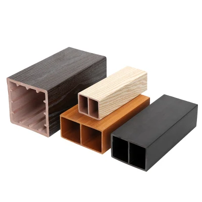 WPC tubo quadrato WPC tubo composito composito in plastica per legno composito con tubo quadrato composito Tubo in legno per divisorio a parete