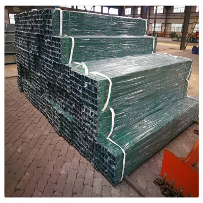 ST084 OEM Stk400/STK500 tubi corrugati quadrati in acciaio zincato tubo ferro tubo rettangolare tubo metallico