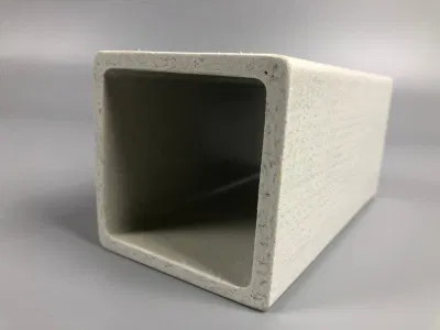 Tubo quadrato rettangolare a tubo rotondo in fibra di vetro FRP, tubo quadrato cavo a pultrusione