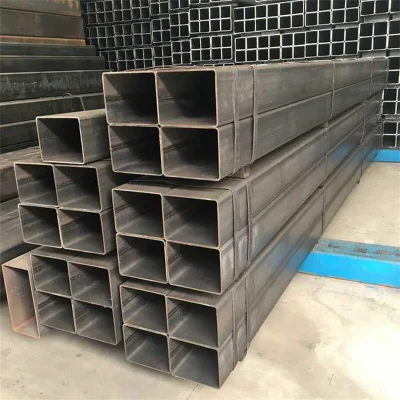 Tubo rettangolare in acciaio nero Factory Direct senza saldatura in metallo/carbonio Tubo quadrato