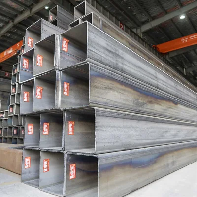 Tubo rettangolare in acciaio nero Factory Direct senza saldatura in metallo/carbonio Tubo quadrato