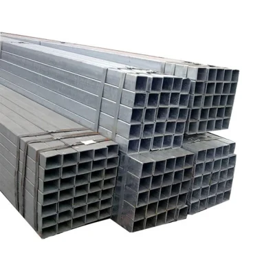 2.5&quot;X2,5&quot; 50 X 50 acciaio quadrato zincato a caldo perforato Tubo con accessori per tubi Carports