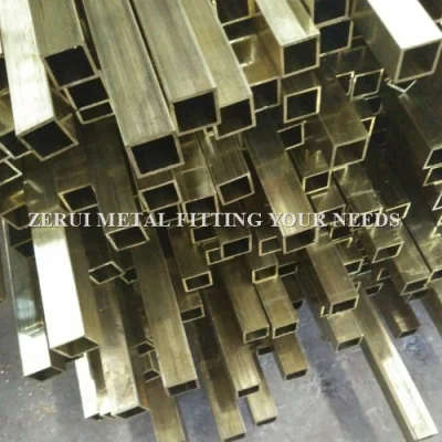 Tubo in ottone solido decorativo quadrato da 3/4&quot;X3/4&quot;X1,5 mm