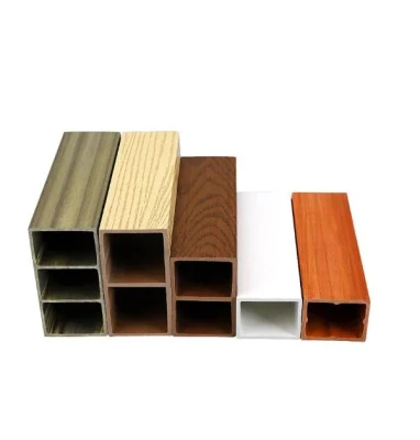 Legno composito di plastica WPC quadrato impermeabile facile da installare Tubo