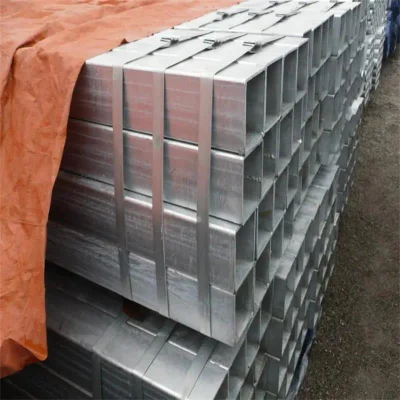 Cina parete sottile metallo neutro pre-galvanizzato 20*20 25*25 32*32 Tubo in acciaio galvanizzato quadrato