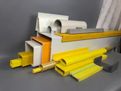 Tubi cavi in fibra di vetro a pultrusione FRP in plastica composita, quadrati, rettangolari Tubo