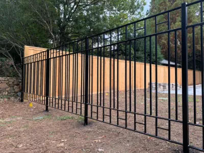 Fence in ferro battuto a spruzzo con tubi quadrati per esterni e interni (KXD-IF40)