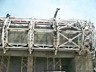 Struttura in acciaio prefabbricata tetto a tubo rotondo edificio scolastico