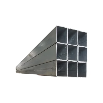 Acciaio nero rivestimento zincato a caldo tubo quadrato/tubolare cavo rettangolare Tubo in acciaio MS zincato tubo in acciaio / sezione cava zincata / acciaio zincato