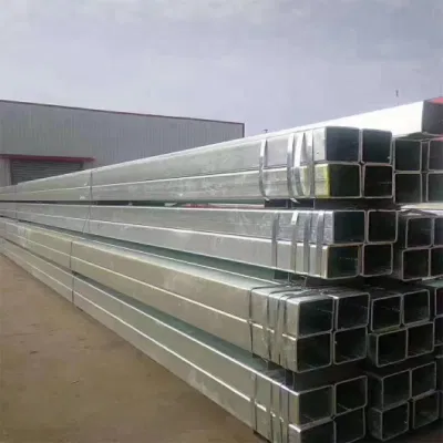 Tubo zincato rettangolare caldo ASTM A500 grado B/C. Profilo in acciaio MS tubo quadrato laminato a caldo/zincato quadrato rettangolare Tubo/tubo in acciaio