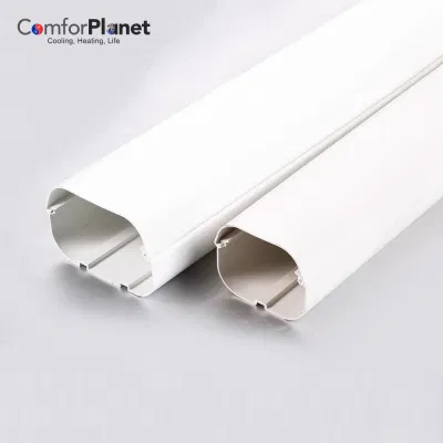 Condotti e accessori HVAC PVC giunto aria condizionata tubo decorativo Canalina in PVC Installazione flessibile coperchio tubo AC