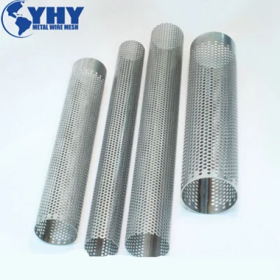 Tubo in metallo perforato in acciaio zincato perforato