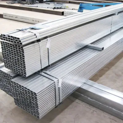 Tubo quadrato perforato galvanizzato/tubo in acciaio perforato perno in acciaio