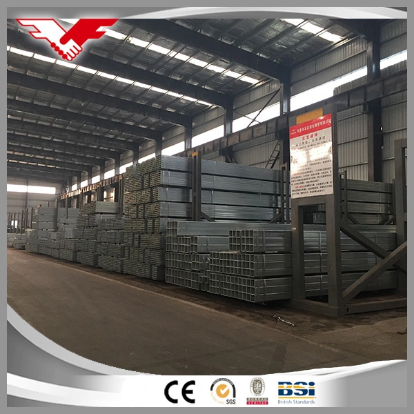 Q195 Z40~Z150 Galvanized Gi Square and Rectangular Metal Steel Tubes Sizes List and Price Per Kg