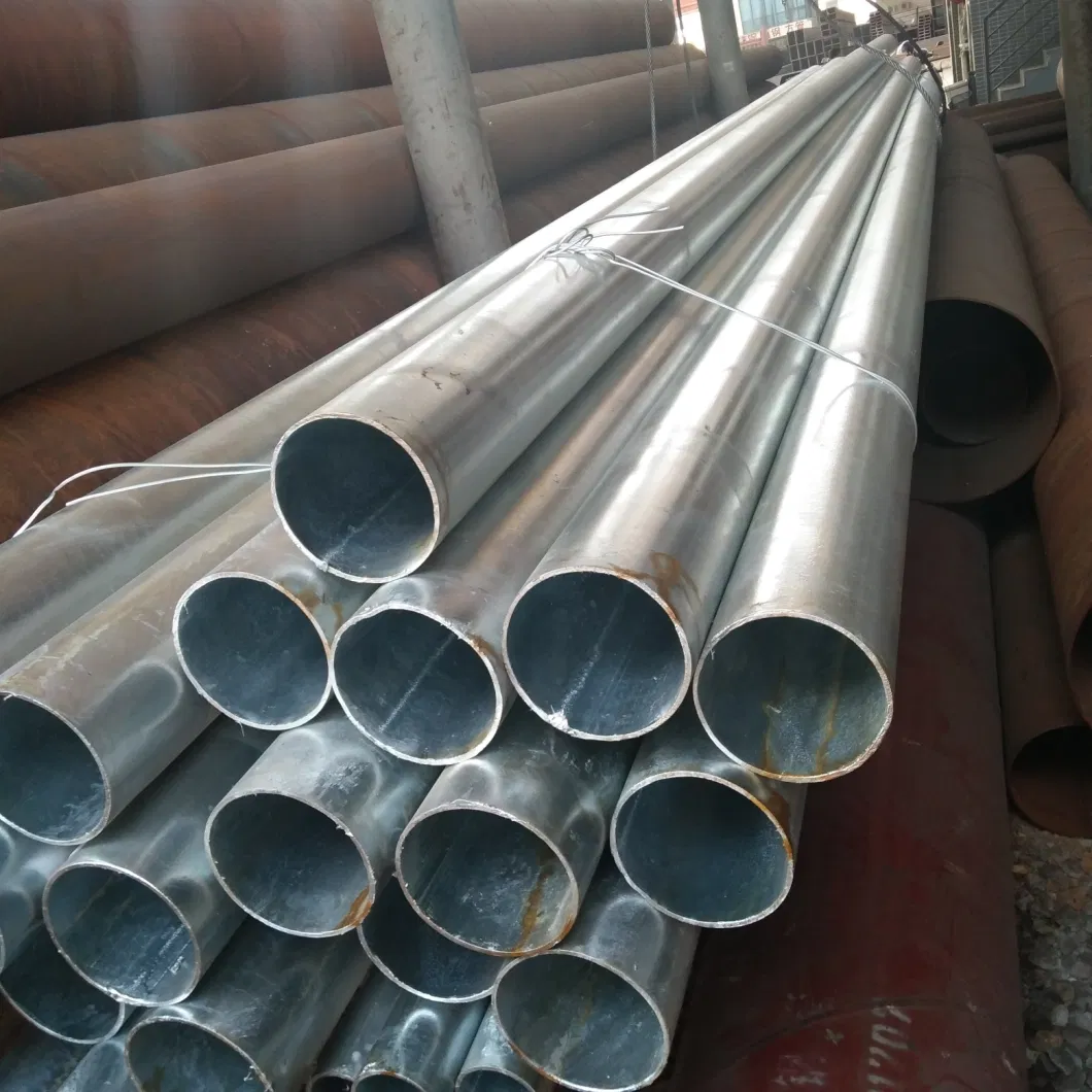 BS3059 En10083 Q195 Q235 Round Galvanized Steel Pipe DN40 DN50 Galvanized Structural Steel Tube for Industry