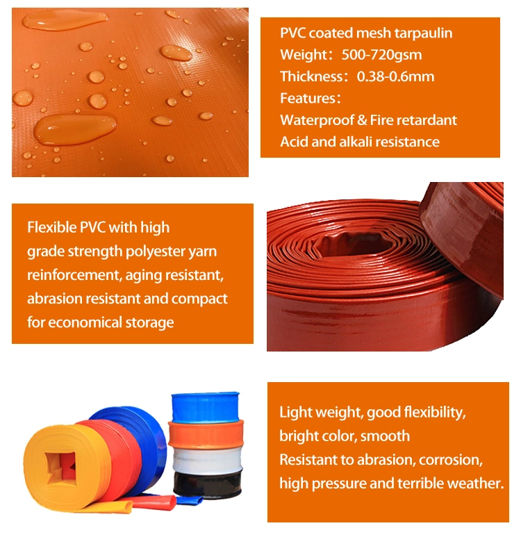 Litong PVC Tarpaulin Water Hose Flooding Barrier Flood Prevention and Explosion-Proof High-Pressure Emergency Hose