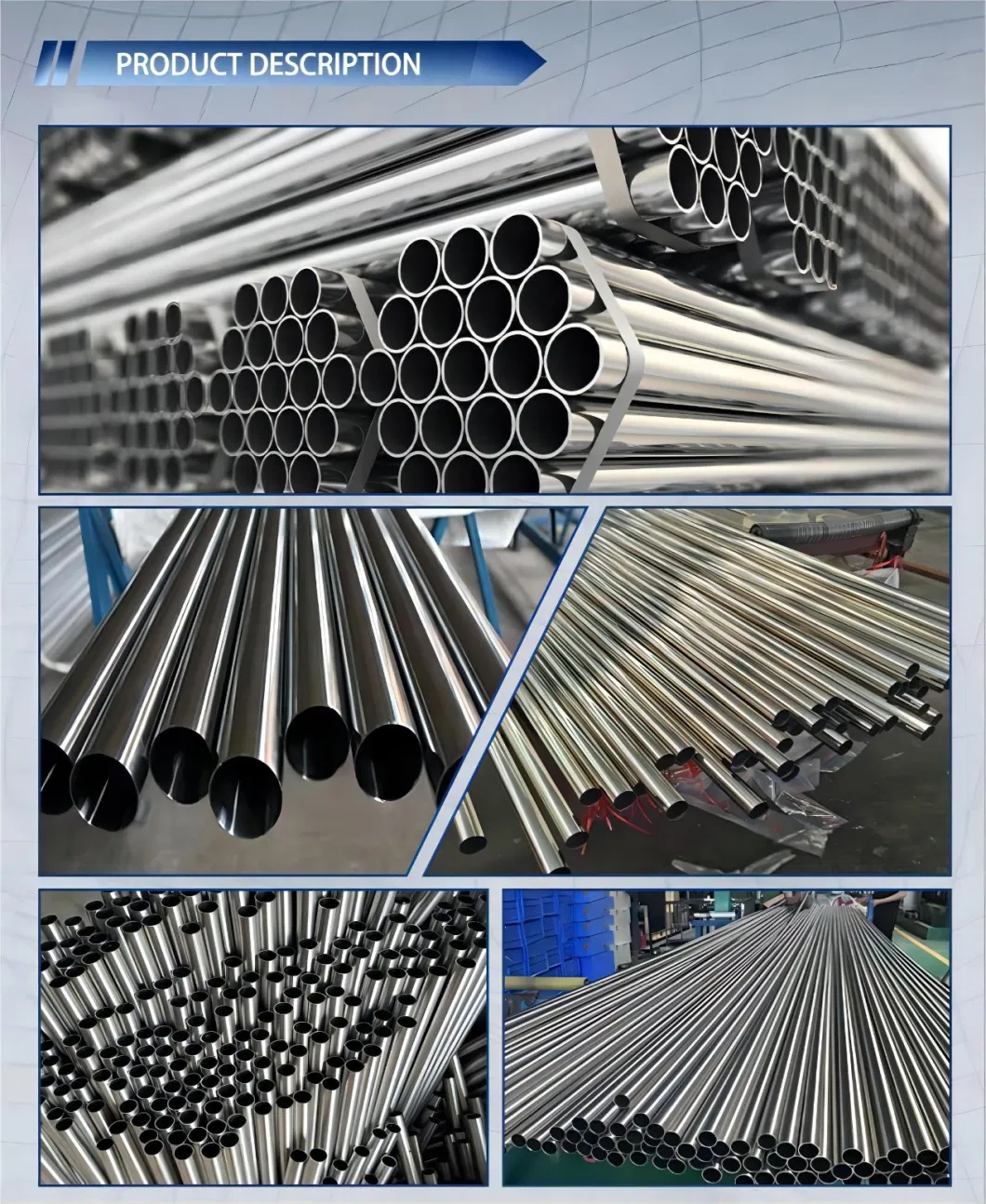 Factory Cold/Hot Rolled 200 300 400 600 900 Series Stainless Steel Sheets Plate Round Square Rectangle Tube Pipe Tubing Piping Tubes Coil Strip Bar Wire