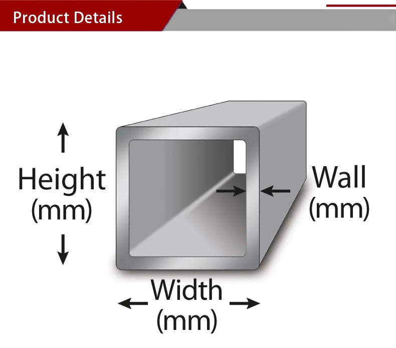 High Quality Factory Price 316 Tube Inconel 300 Series Tube Inoxidable Stainless Steel Square Tube