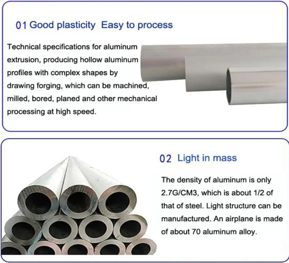 China Professional Supplier for Seamless/Welded Aluminio Metal Round Tubing Pipe 6063 T5 6061 T6 Aluminum Square Rectangular Tubular Pipe Alloy Aluminium Tube