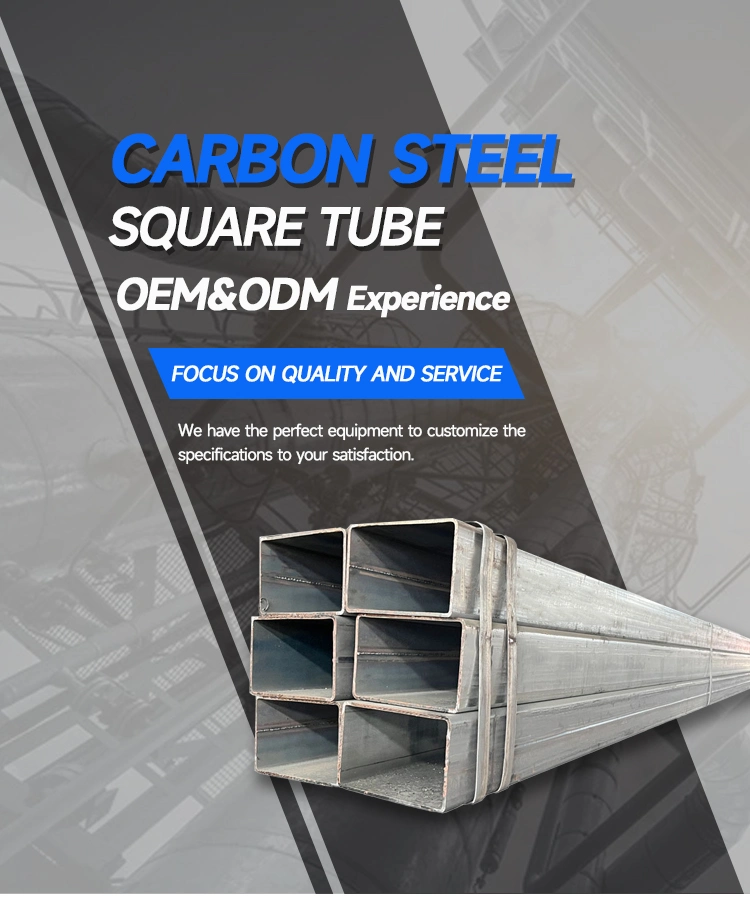 A36 Hot Dipped Galvanized Welded Rectangular / Square Steel Pipe/Tube/Hollow Section