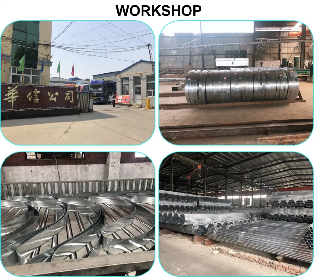 Hongxin Square Rectangular Carbon Steel Hollow Section Galvanized Steel Pipe for Fence