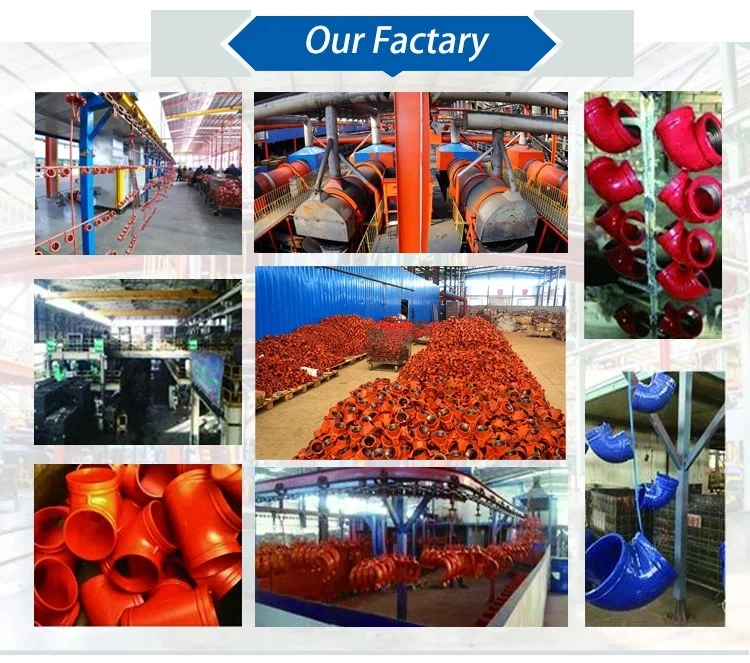 Made in China Ductile Cast Iron Grooved Pipe Fittings for Fire Fighting System