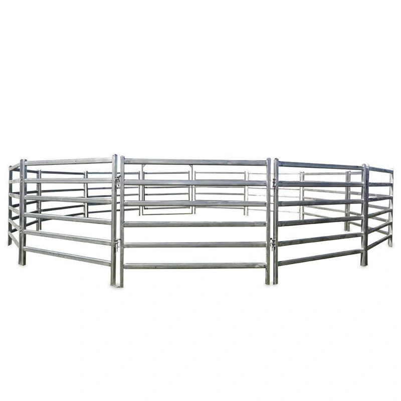 Galvanized Square Pipe Heavy Duty Alpaca Fence Panel / Goat Corral Steel Animal Fence