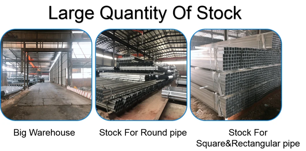 Hongxin Square Rectangular Carbon Steel Hollow Section Galvanized Steel Pipe for Fence