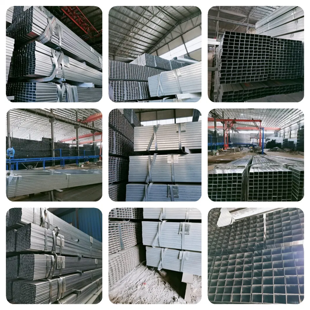 Famous Rectangular Steel Pipe 4 Inch Thin Wall Galvanized Square Steel Tube