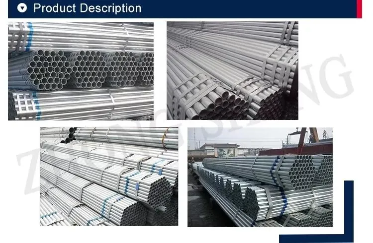 Factory Price 1 Inch 1.5 Inch 4 Inch Hot DIP Galvanized Iron Round Pipe