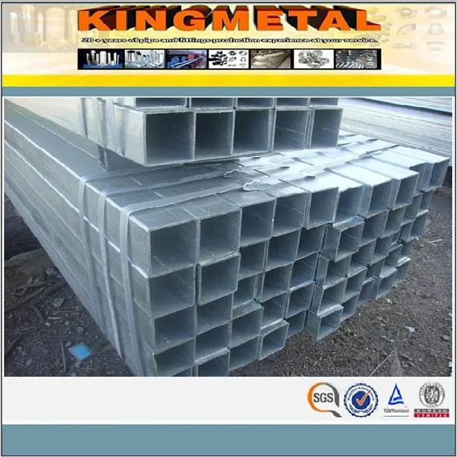 Rectangle/Square Gr. B ASTM A53 Hot Galvanized Steel Pipe