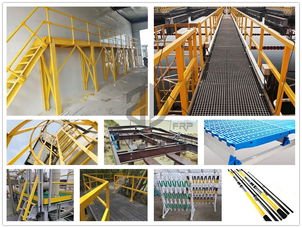 Fiberglass/ FRP/ GRP Composite Pultruded Square Hollow Section/ Square Tube.