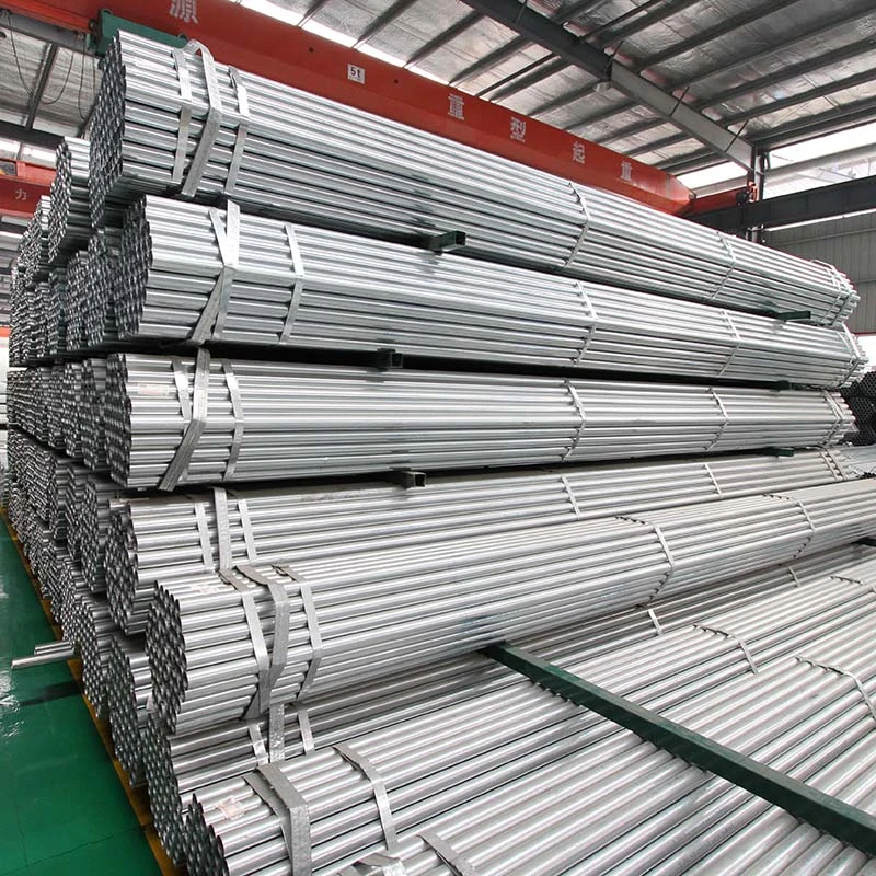 Zinc Coated Hot Dipped Fence Metal Posts Galvanized Steel Scaffolding Pipe Galvanized Round Square Rectangular Pipes