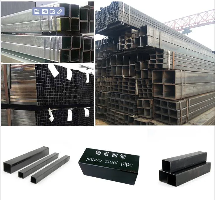 Good Price Black Welded Tube ERW Rectangular Steel Pipe Square Hollow Section
