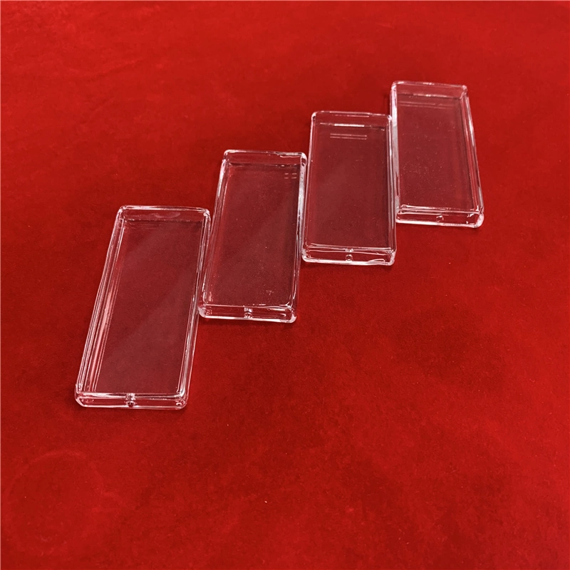 High Purity Heat Resistance Transparent Customized Square Silica Quartz Glass Tube with Drilled Holes