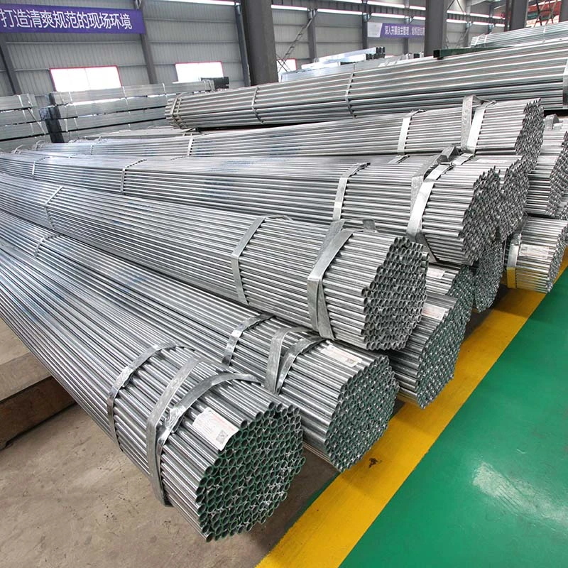 Zinc Coated Hot Dipped Fence Metal Posts Galvanized Steel Scaffolding Pipe Galvanized Round Square Rectangular Pipes