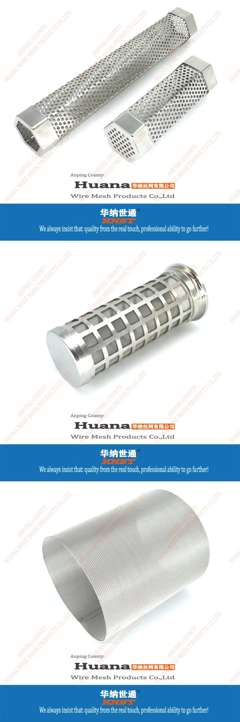 Ss Perforated Round Hole 304 Perforated Metal Filter Tube