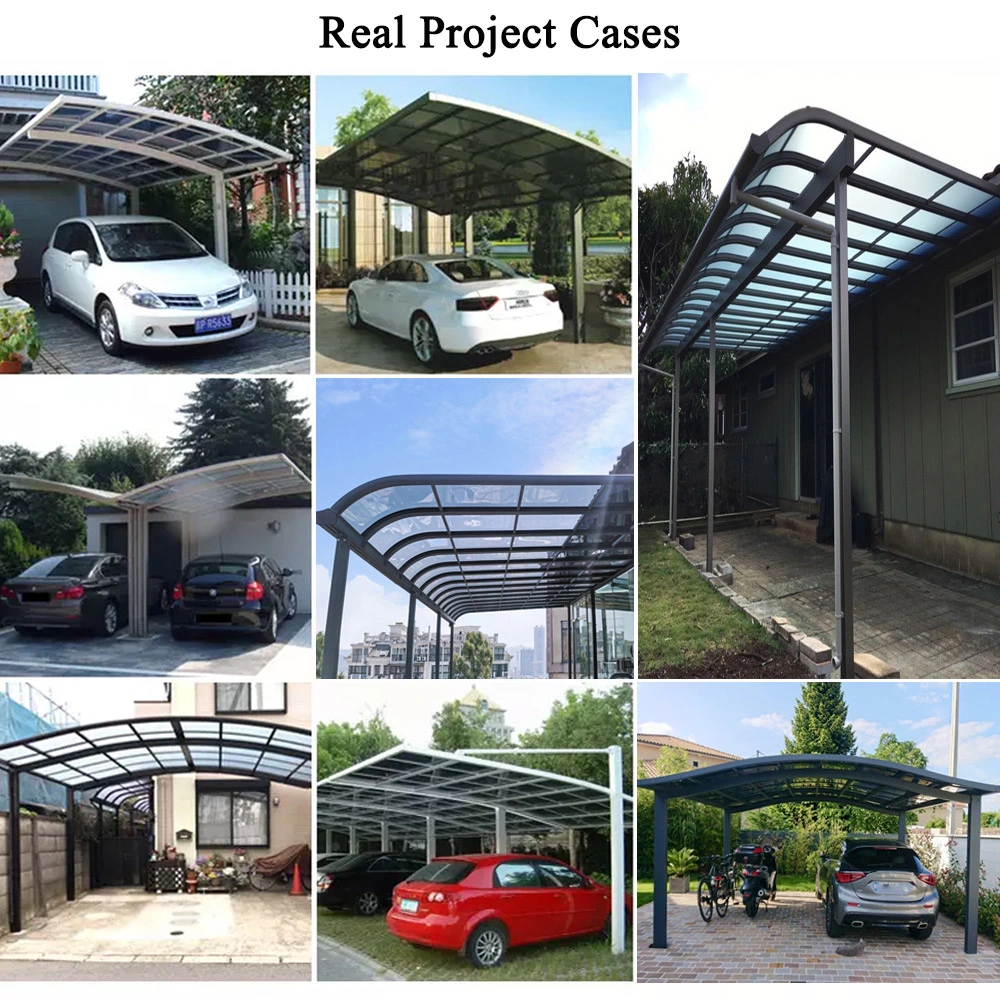 2-20% Discount Two Car Canopy Garage Sheds Metal Modern Polycarbonate Carports Wholesale