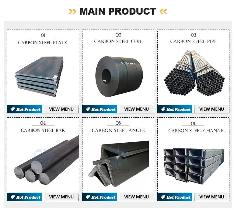 Ms ERW Hollow Section Square Rectangle Round Pipe Hollow Iron Pipe Welded Black Steel Pipe Tube