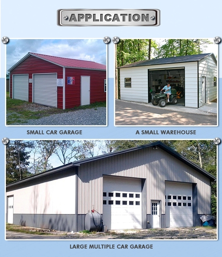 Custom Prefab Steel Garage Buildings Cheap Metal Carports for Sale