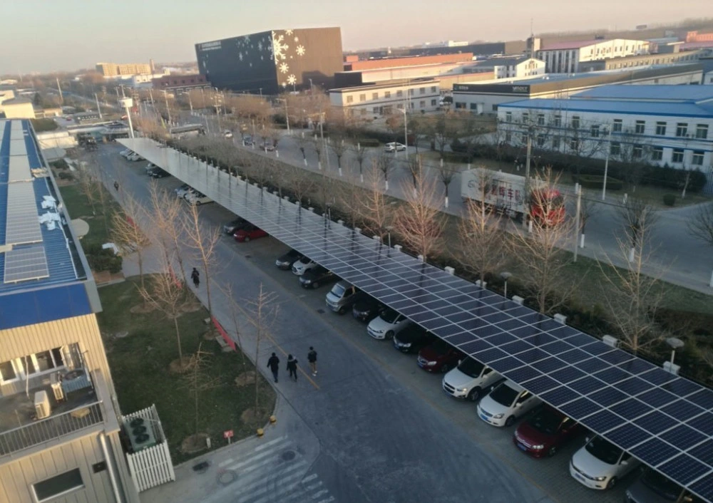 Carport Solar Carports Mit Photovoltaik Car Park Canopies