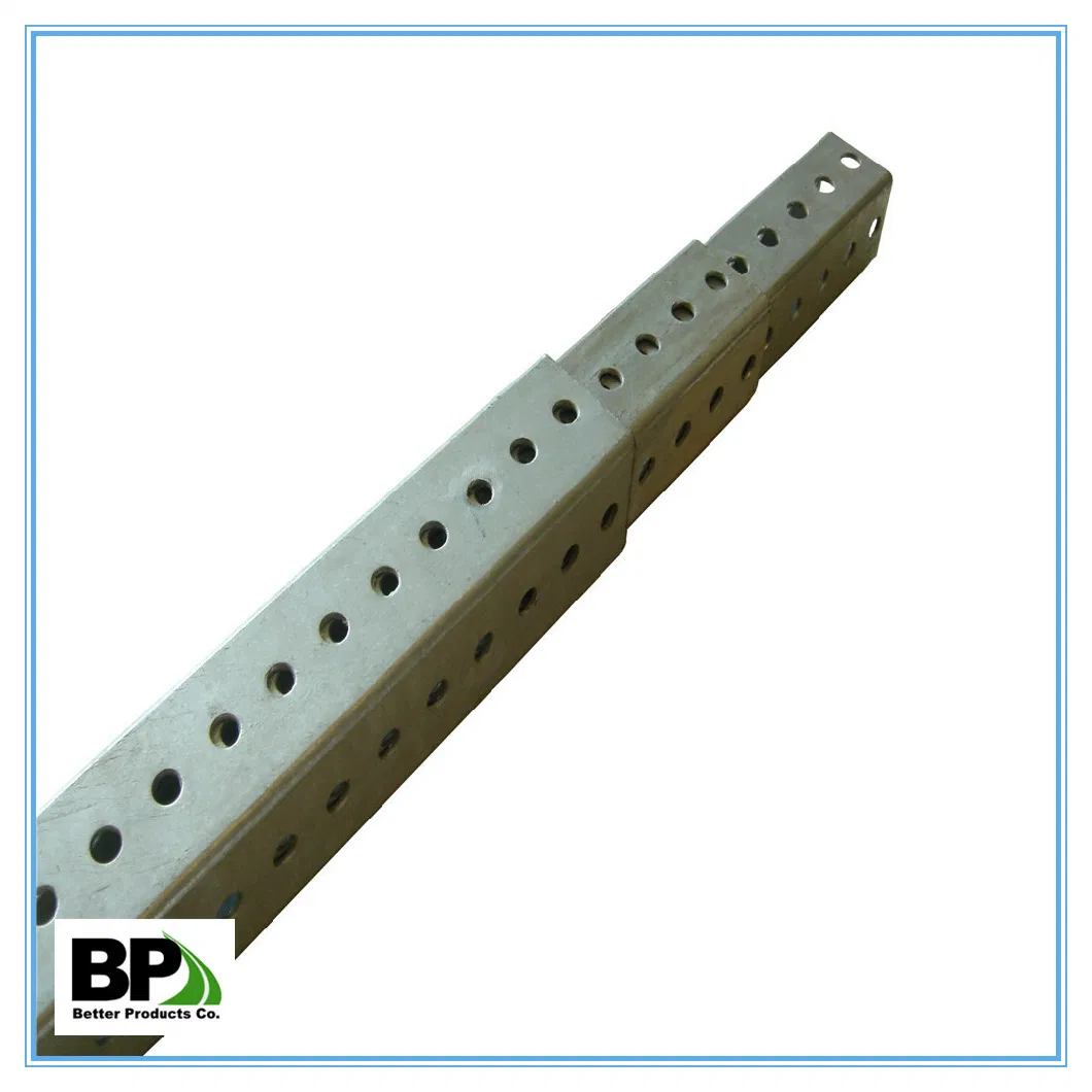Durable Galvanized Square Sign Posts Versatile Square Steel Perforated Pipes