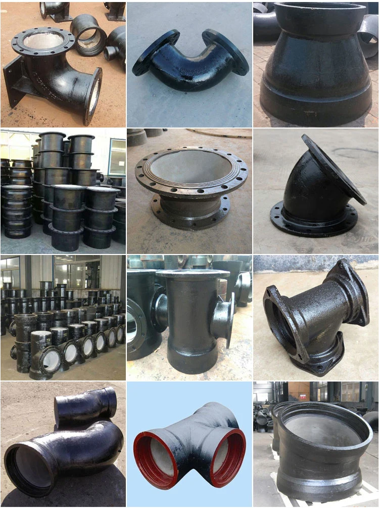 Restrained Joint Ductile Iron Pipe Casting Ductile Iron Fire Grooved Equal Tee Fittings