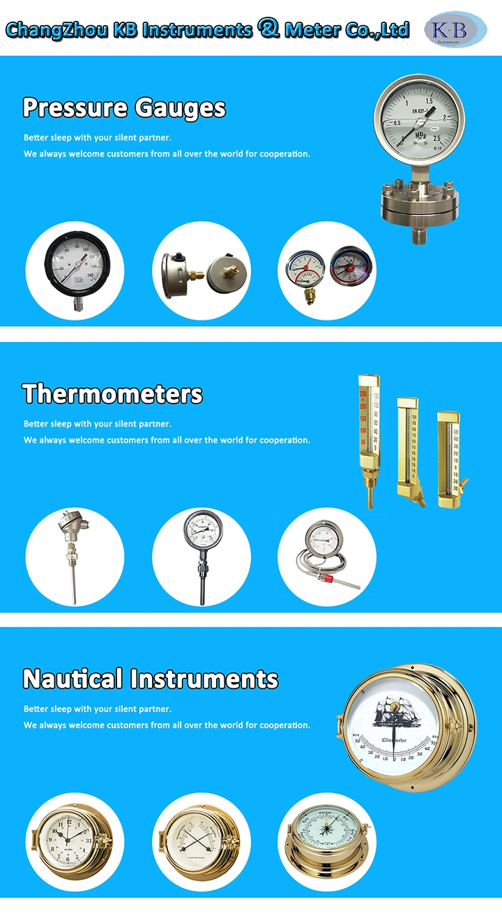 Round and Square 40mm and 45mm Oxygen Vacuum Gauge Micro Pressure Gauge