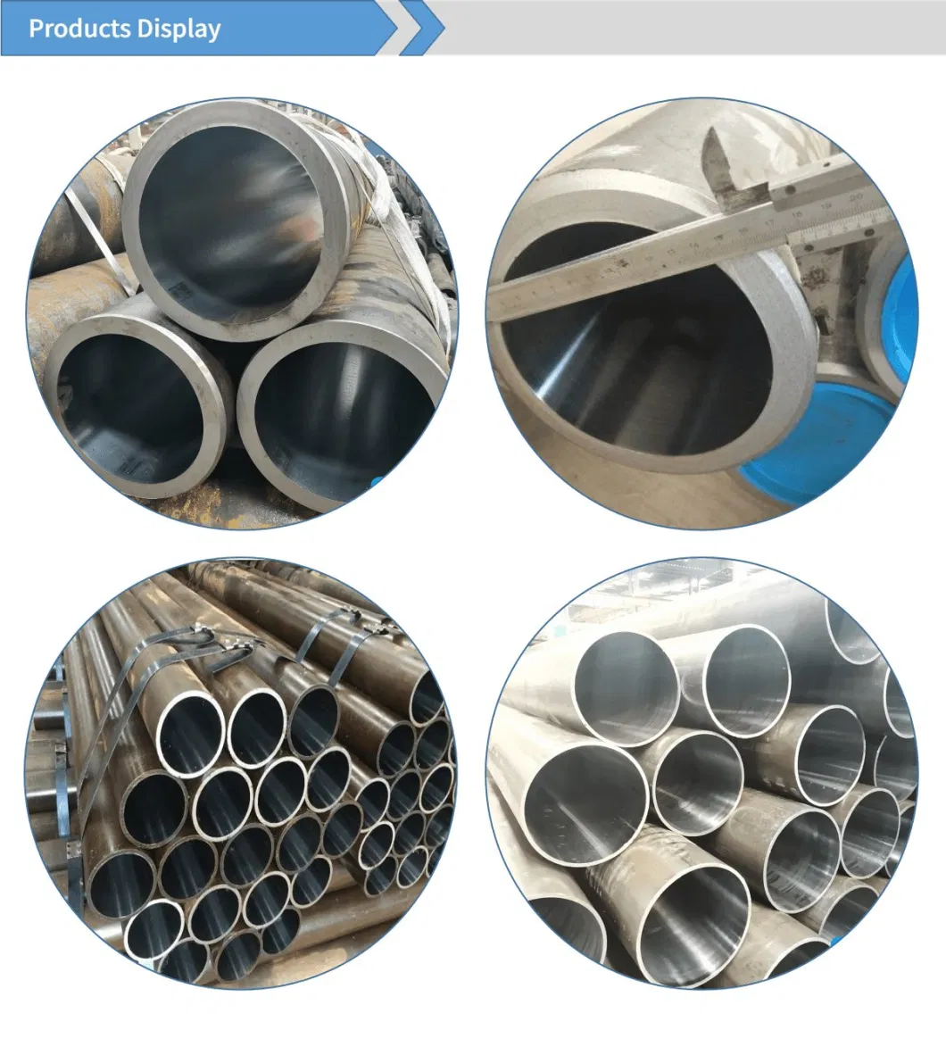 Cold Drawn Hot Rolled Deep Hole Bored Seamless Honed Carbon Steel Tube for Hydraulic Cylinder Tube