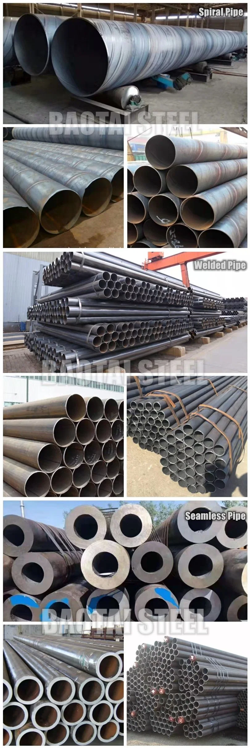 Hot Dipped Galvanized Iron Round Pipe/Galvanized ERW Steel Tubes/Tubular Carbon Steel Pipesfor Greenhouse Building Construction