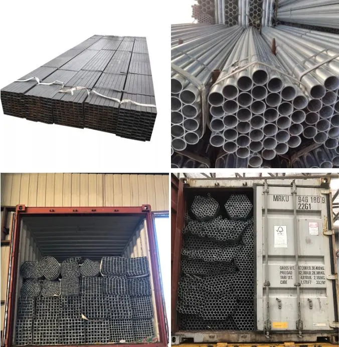 Galvanized Steel Pipe Square ASTM A252-1998 Q195 Q235 Q345 25*25mm for Structural